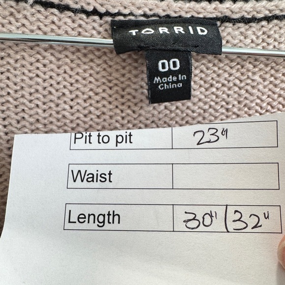 Torrid Colorblock Hi-Lo Tunic Sweater - Picture 8 of 8